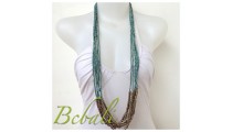 Multi Strand Beaded Necklaces Bali